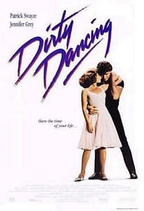 Dirty Dancing Movie Poster depicts a man and a woman dancing